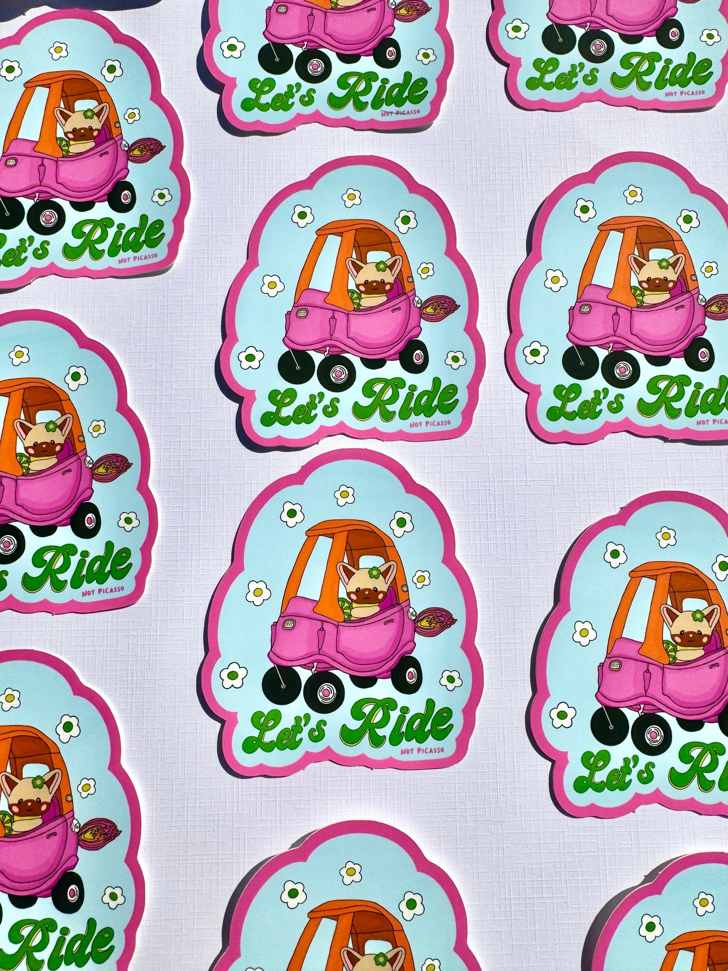 Let’s Ride Sticker