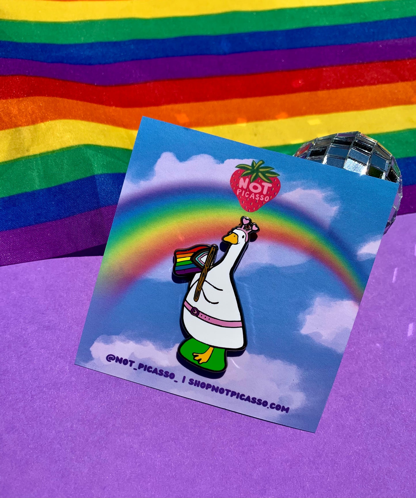 Pride Goose Pin