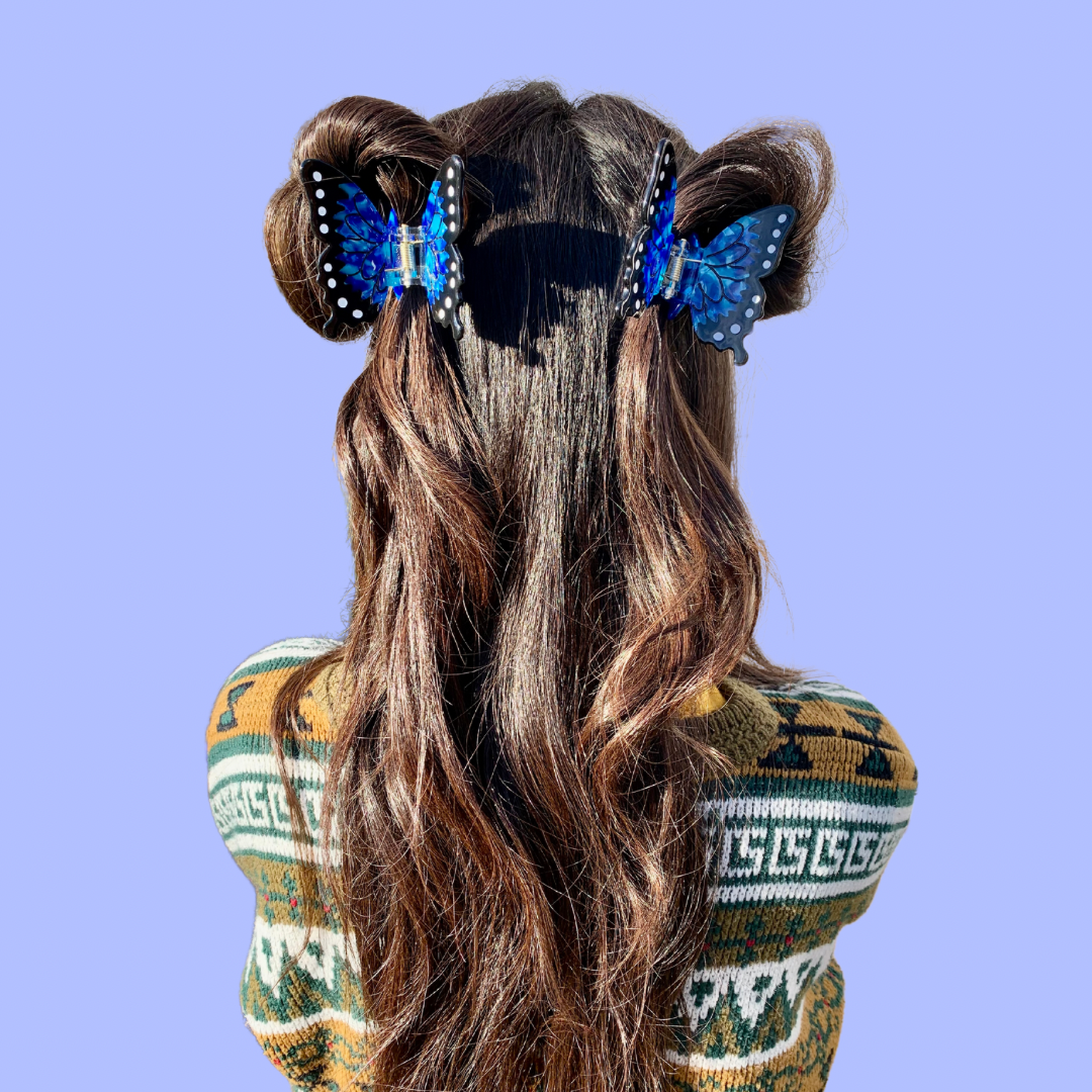Blue Morpho Hair Claw