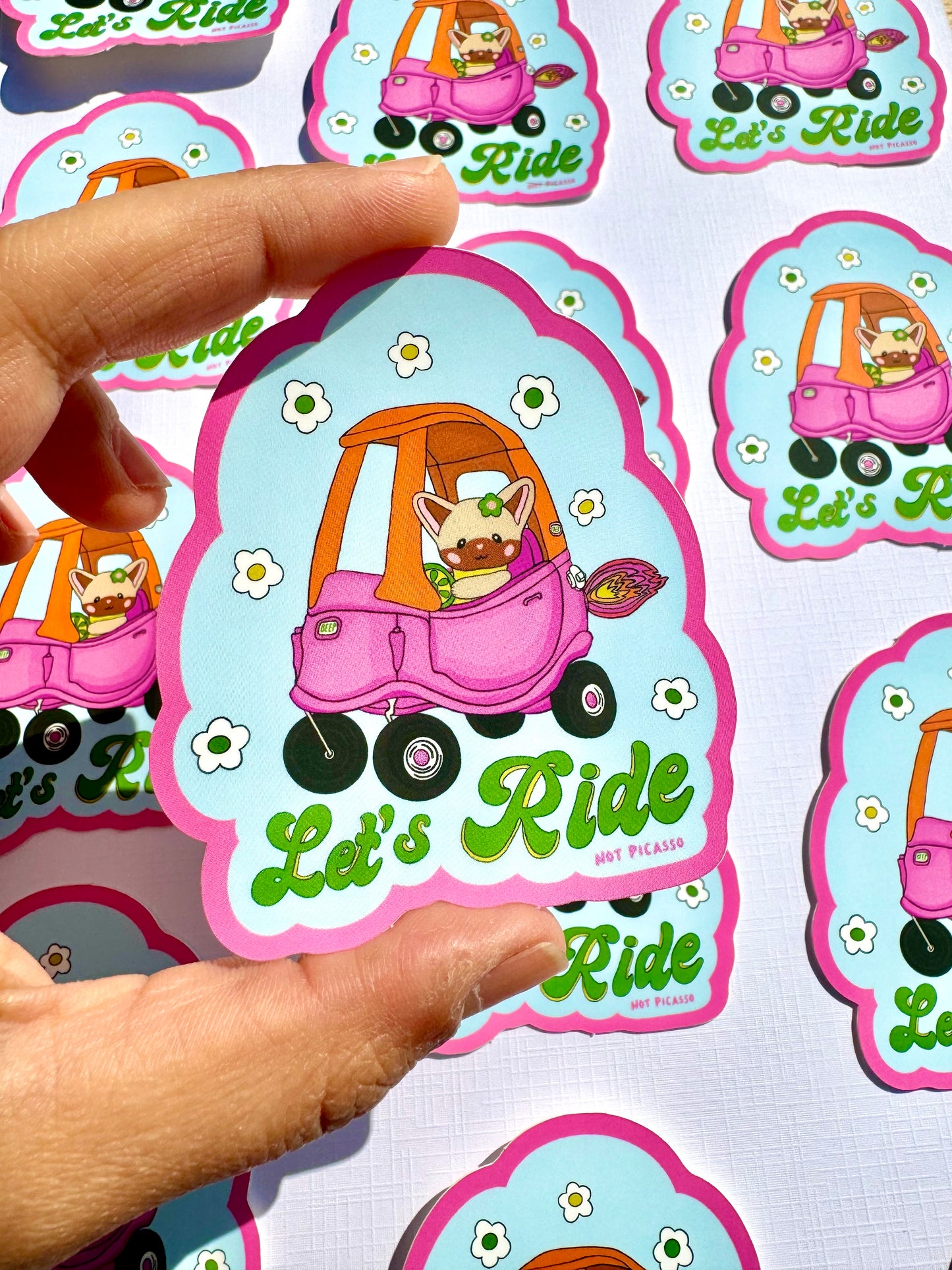 Let’s Ride Sticker