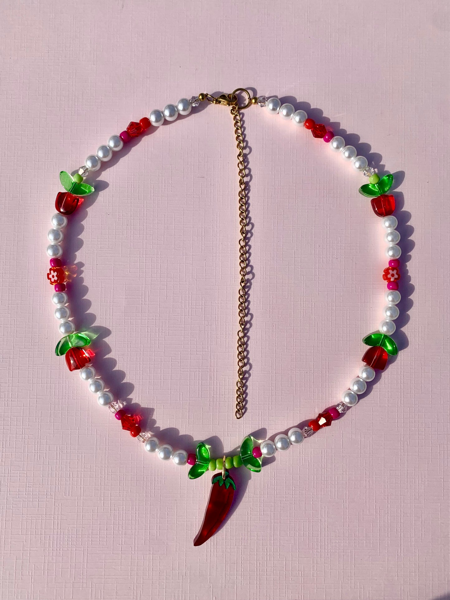 Just a Little Spice Beaded Necklace
