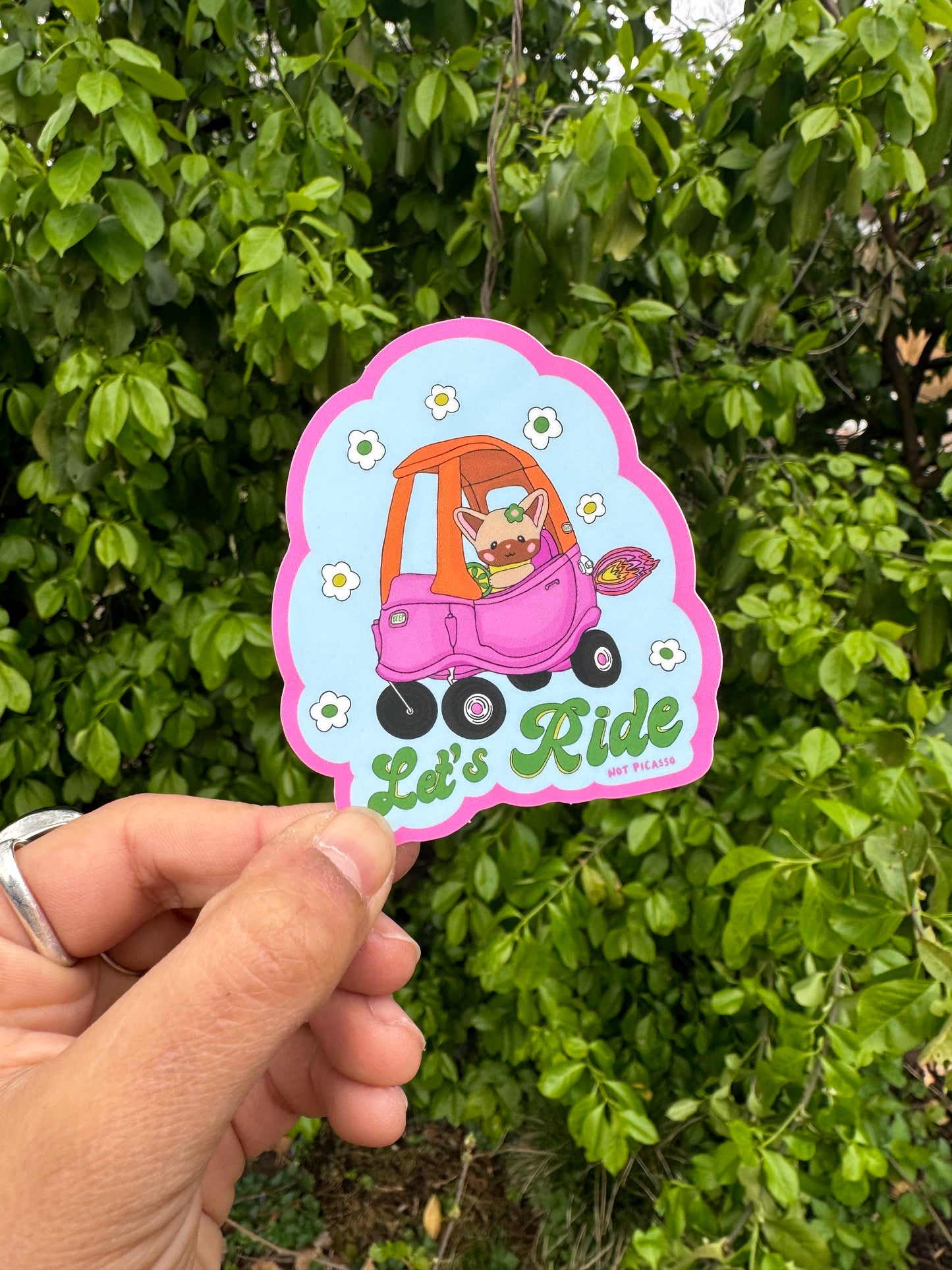 Let’s Ride Sticker