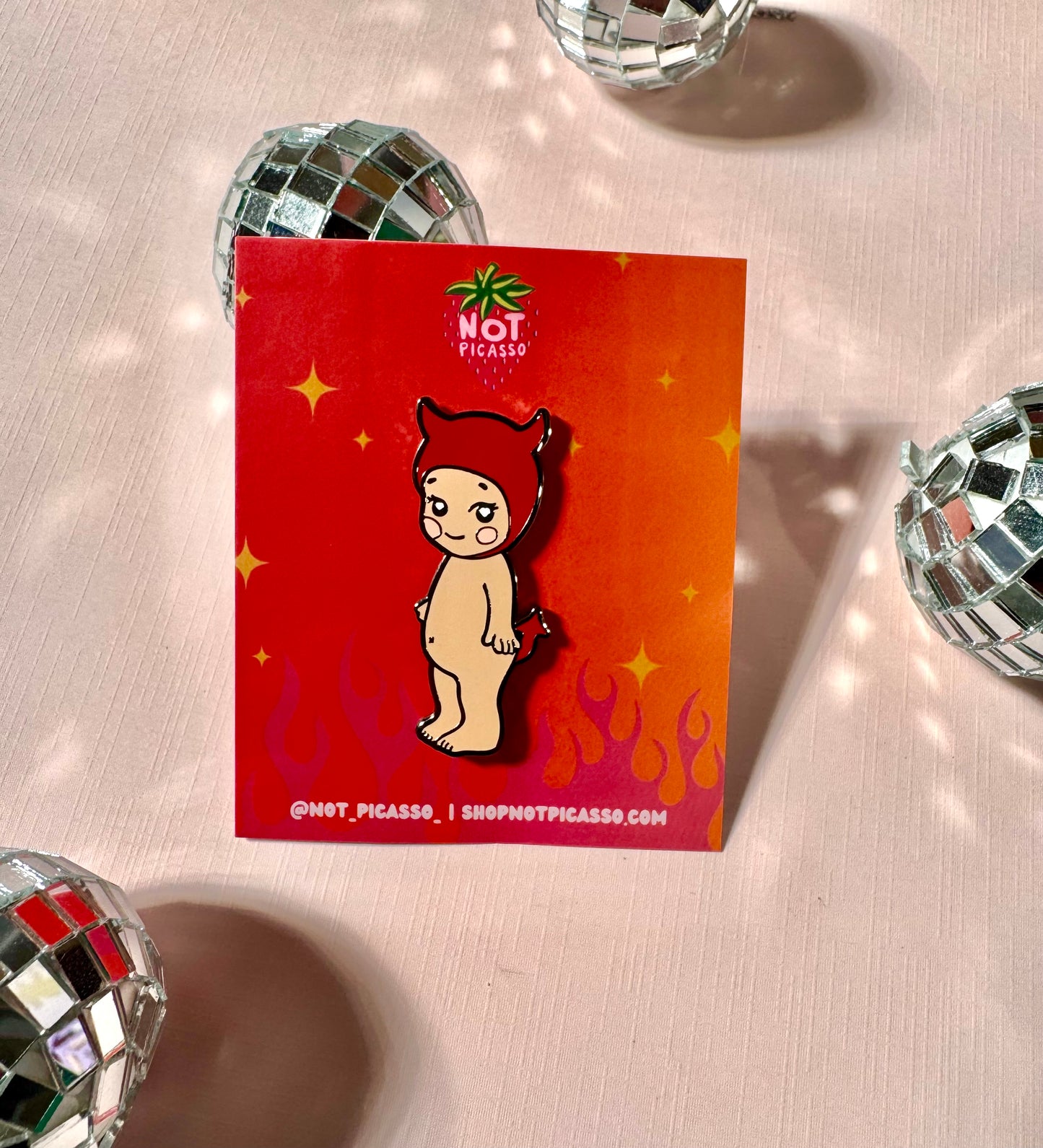 Not So Sonny Enamel Pin