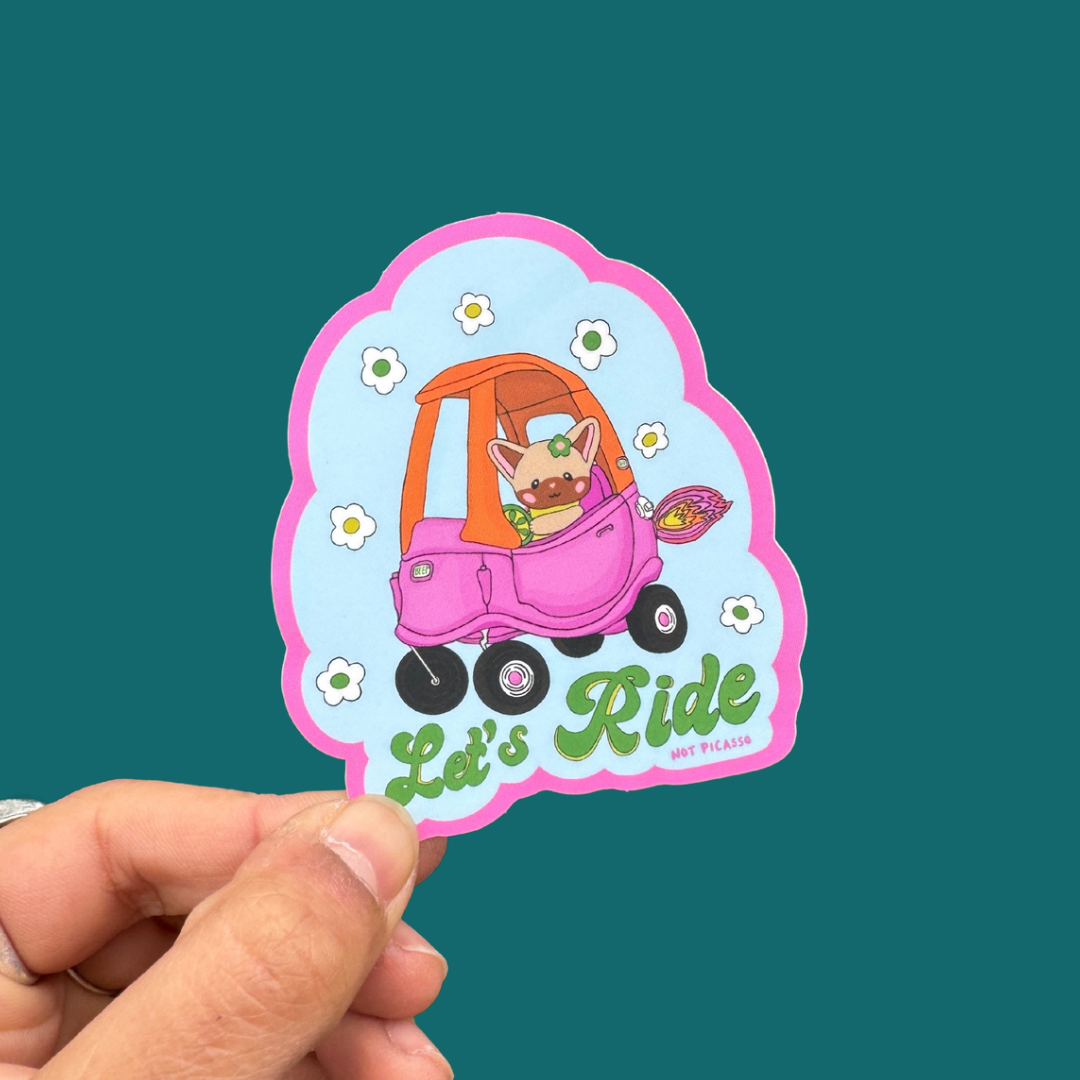 Let’s Ride Sticker