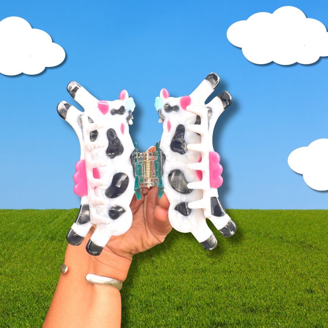 Honey Moo Moo Hair Claw