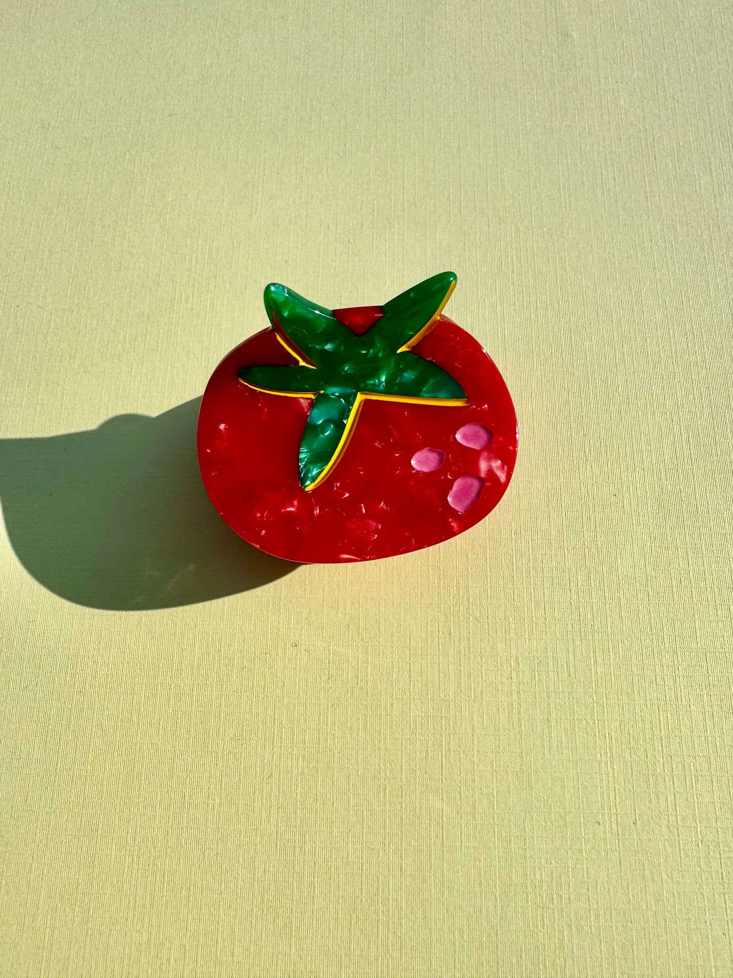 Tiny Tomato Hair Claw