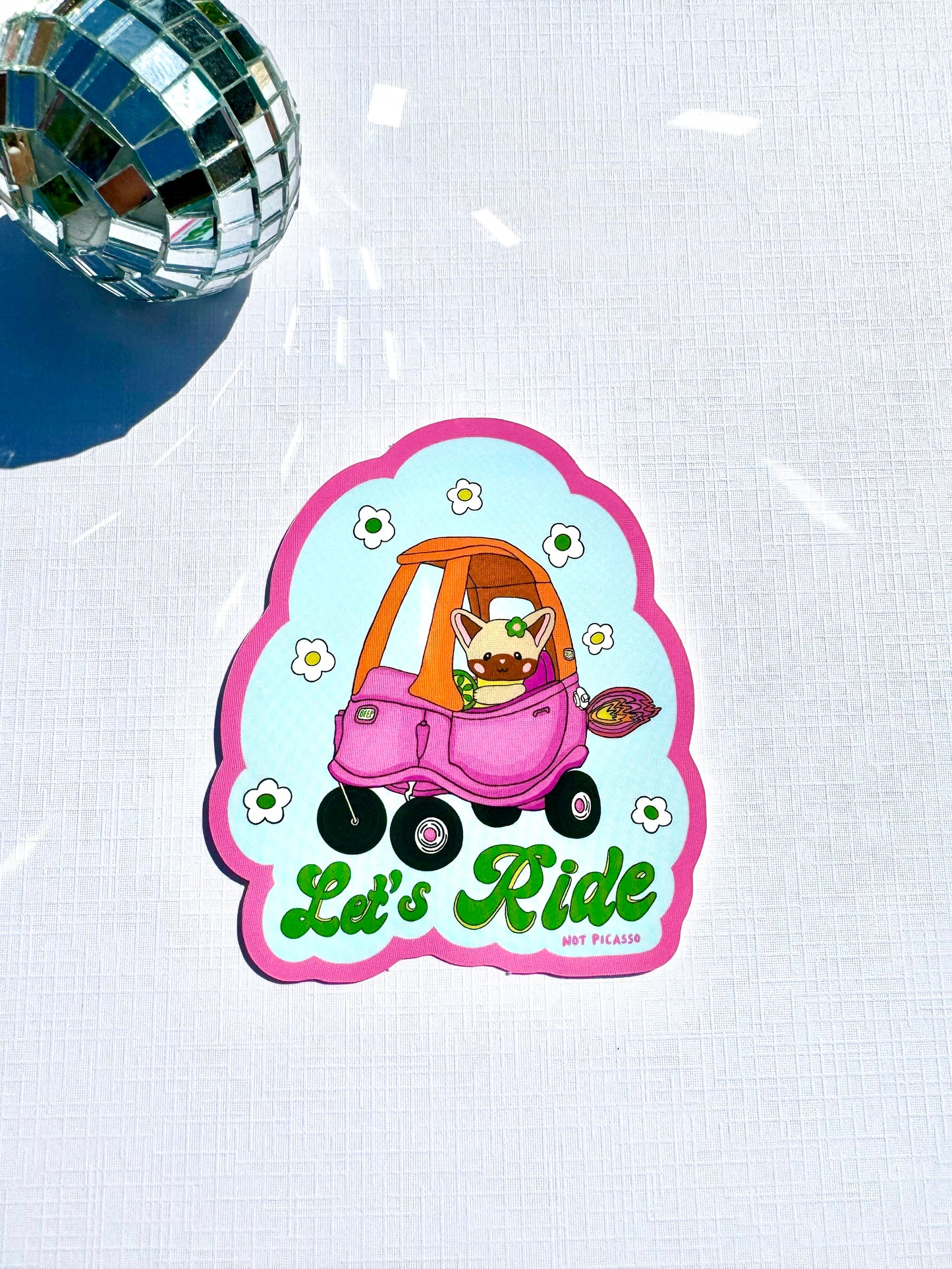 Let’s Ride Sticker