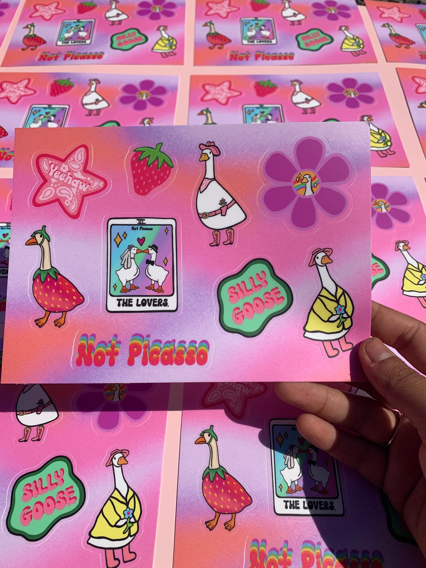 Silly Goose Sticker Sheet