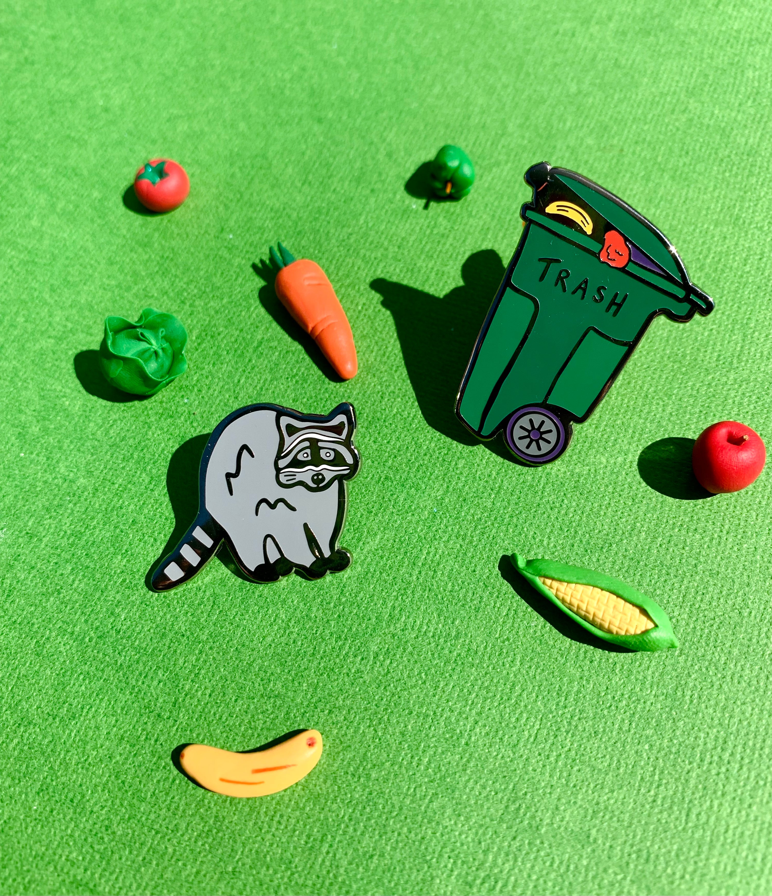 Trash Panda Enamel Pin Set