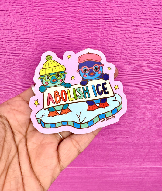 Abolish Ice Fundraiser Sticker