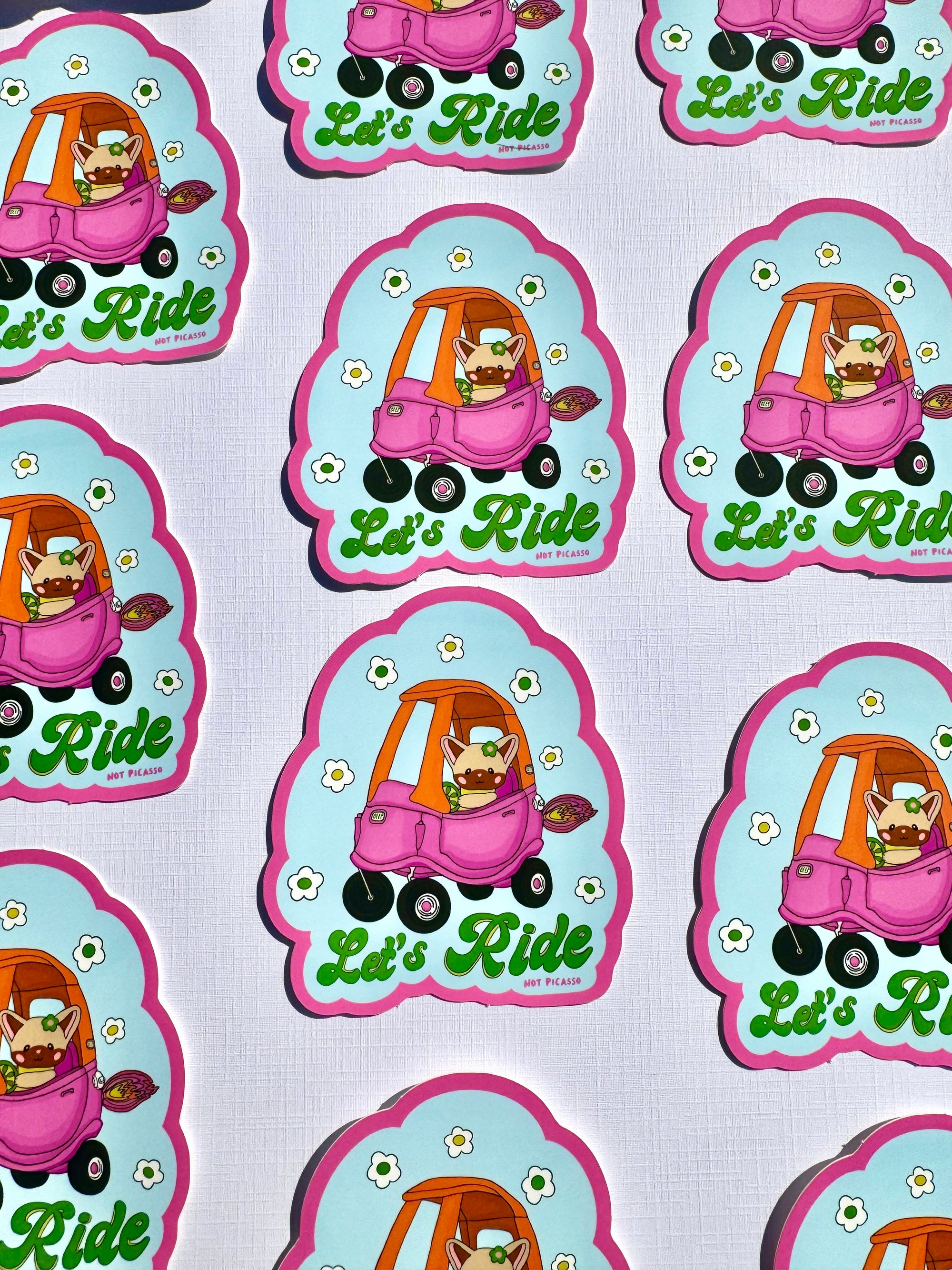 Let’s Ride Sticker