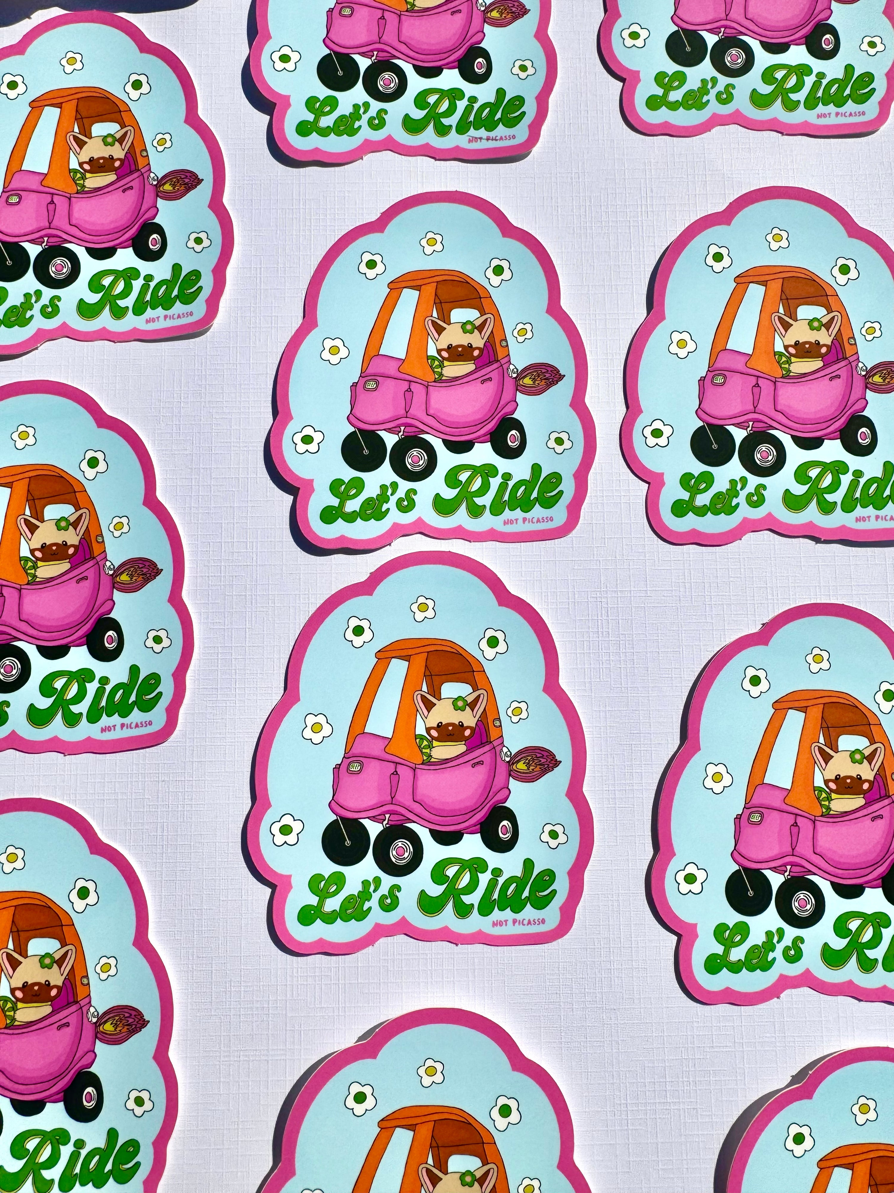 Let’s Ride Sticker