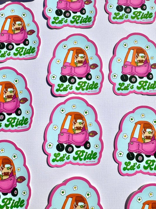 Let’s Ride Sticker