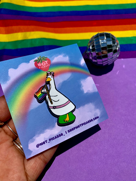 Pride Goose Pin