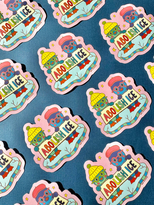 Abolish Ice Fundraiser Sticker
