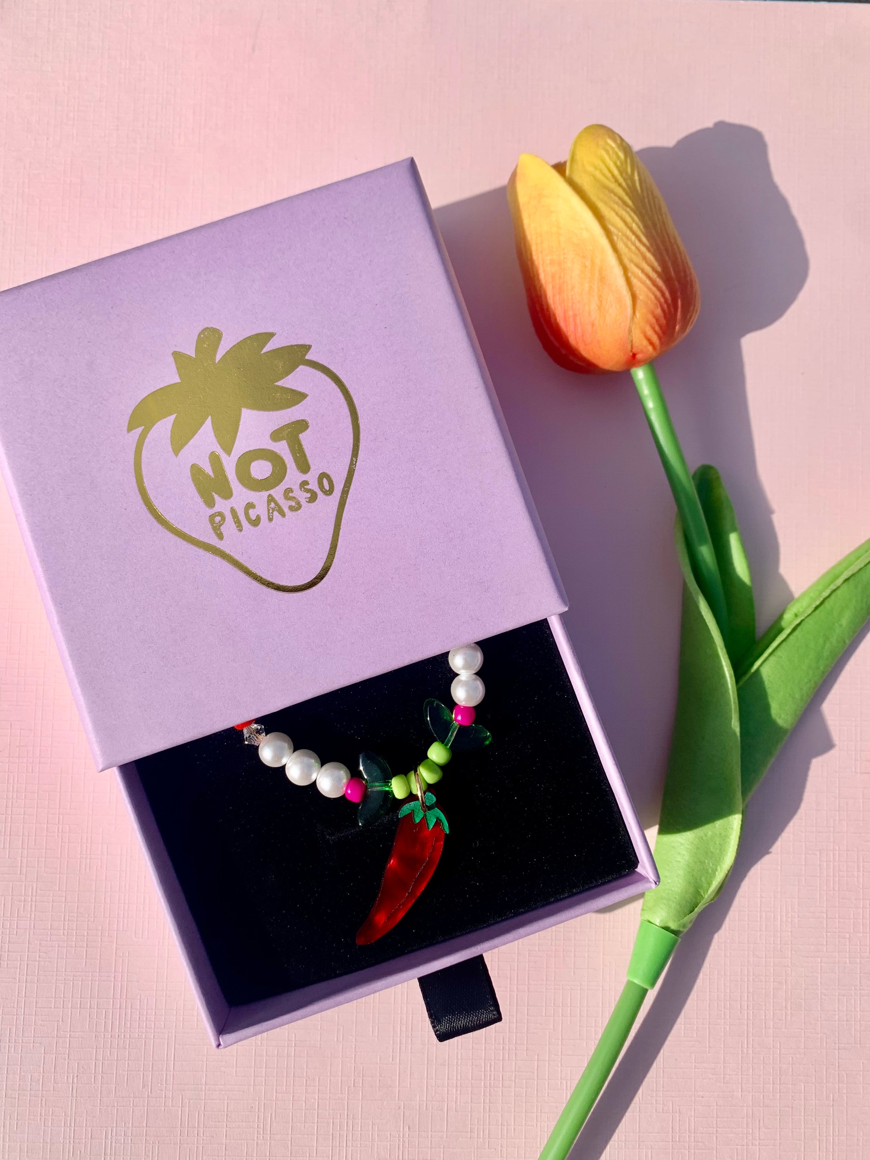 Just a Little Spice Beaded Necklace