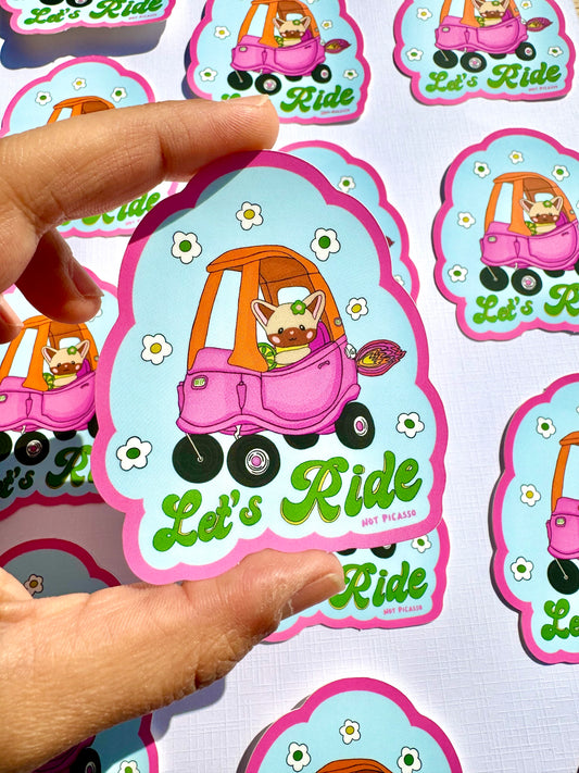 Let’s Ride Sticker