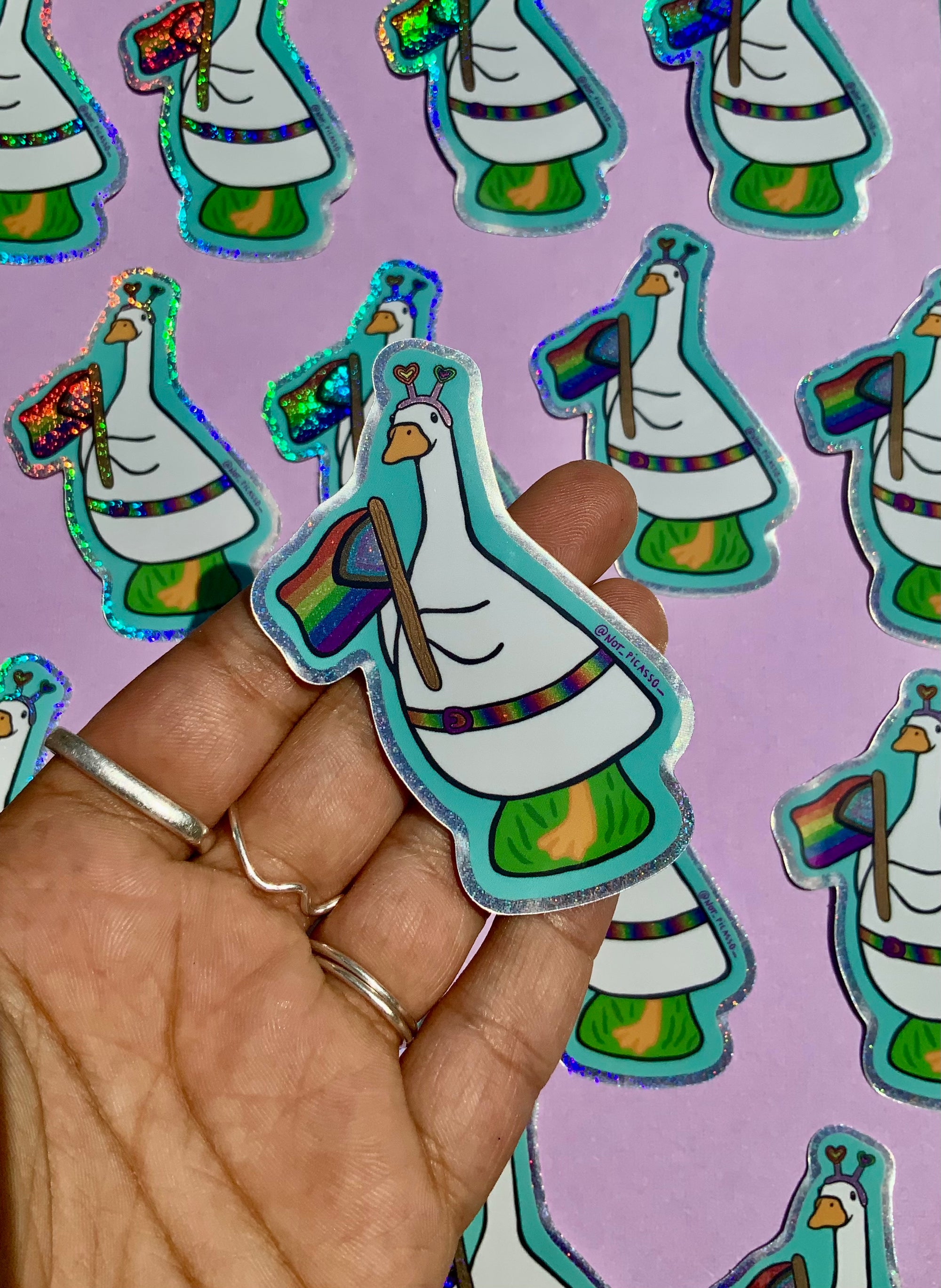 Pride Goose Sticker