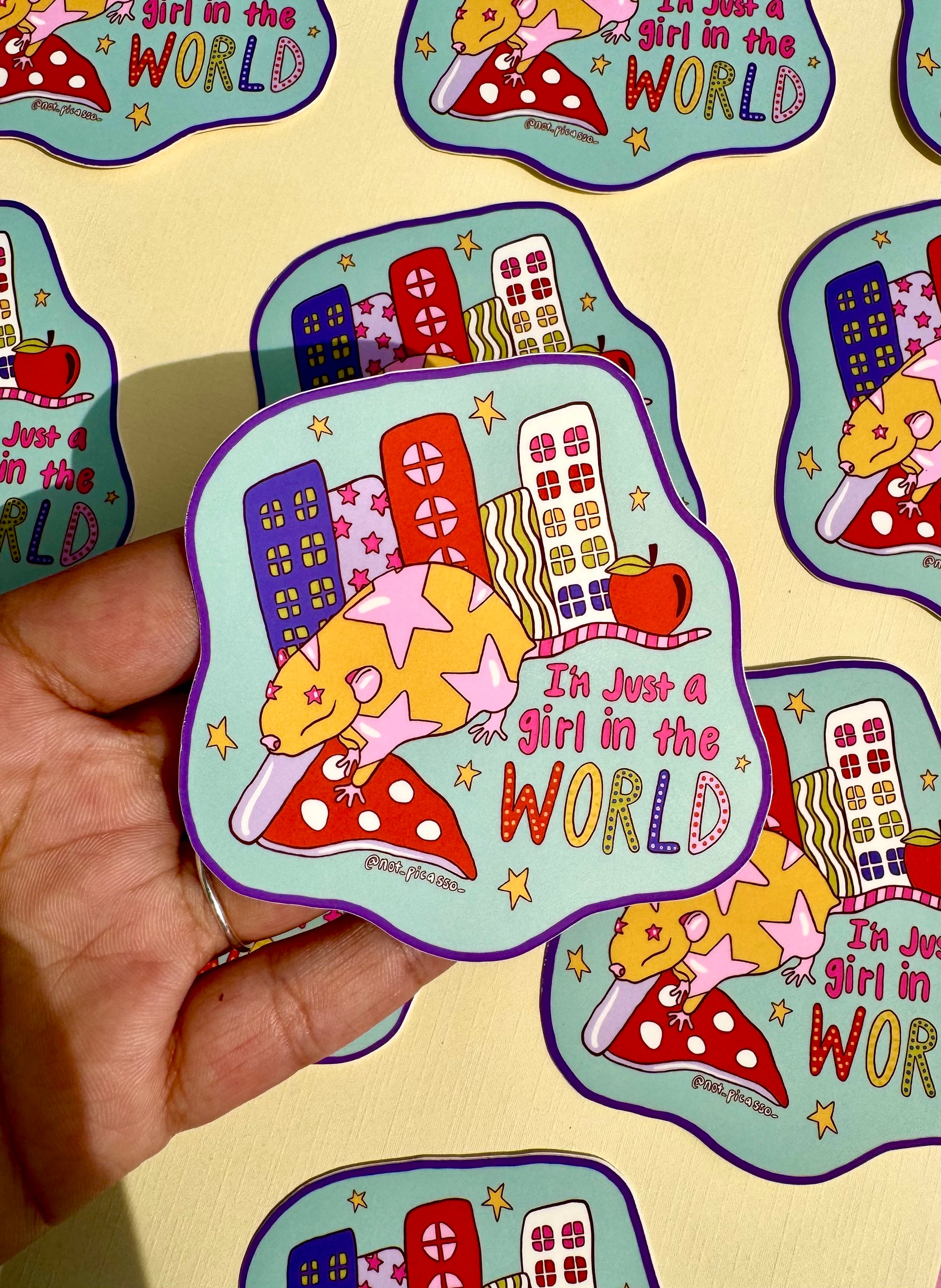 I'm Just A Girl in the World Sticker
