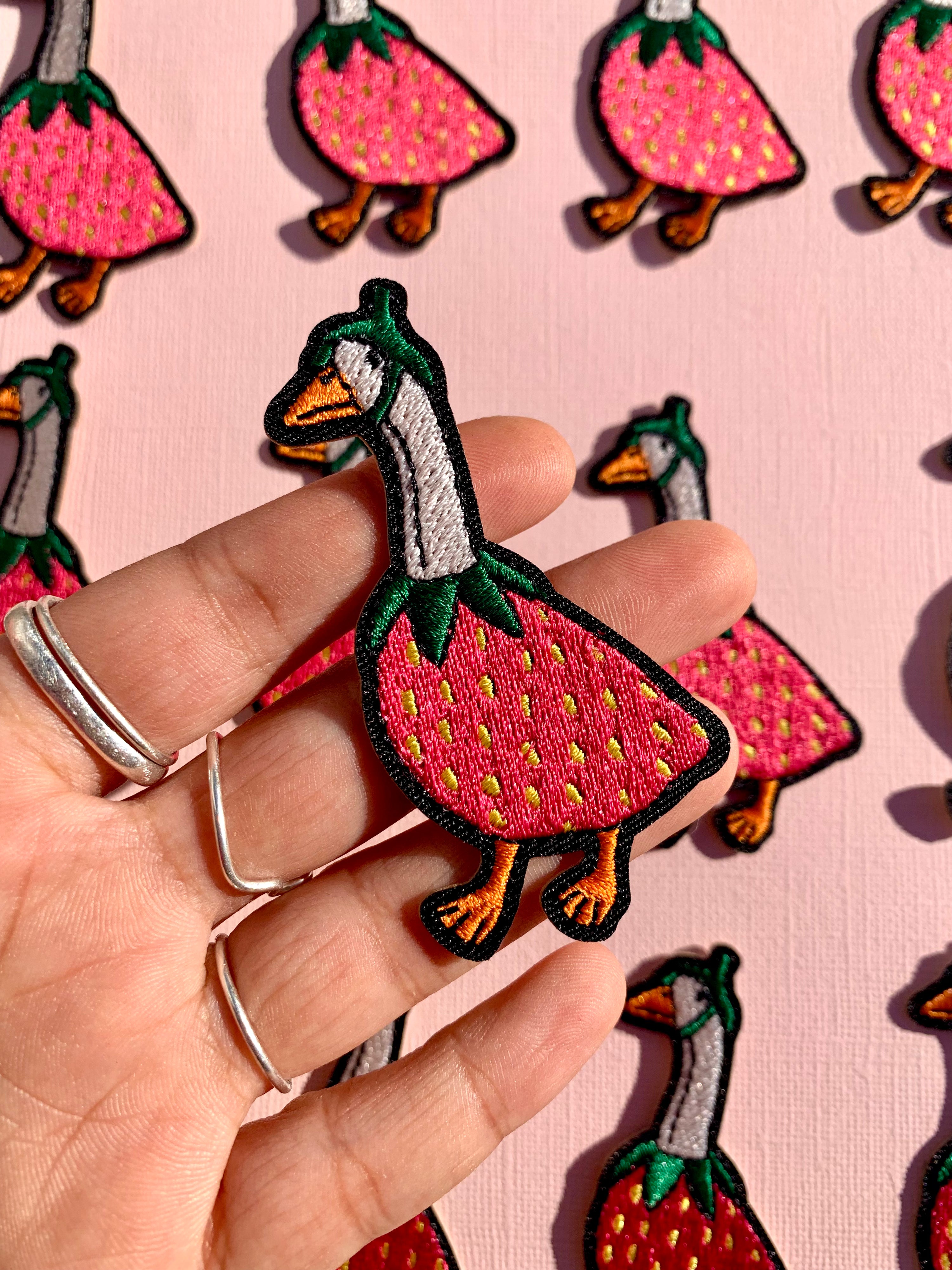 Gooseberry Embroidered Iron-on Patch