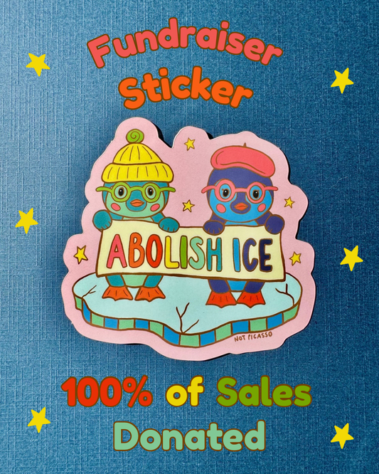 Abolish Ice Fundraiser Sticker