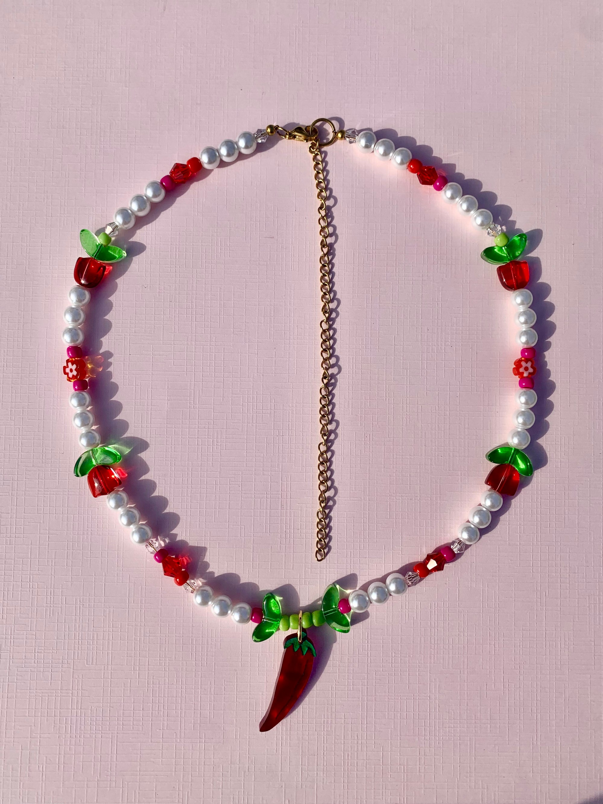 Just a Little Spice Beaded Necklace