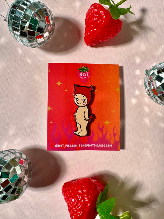 Not So Sonny Enamel Pin