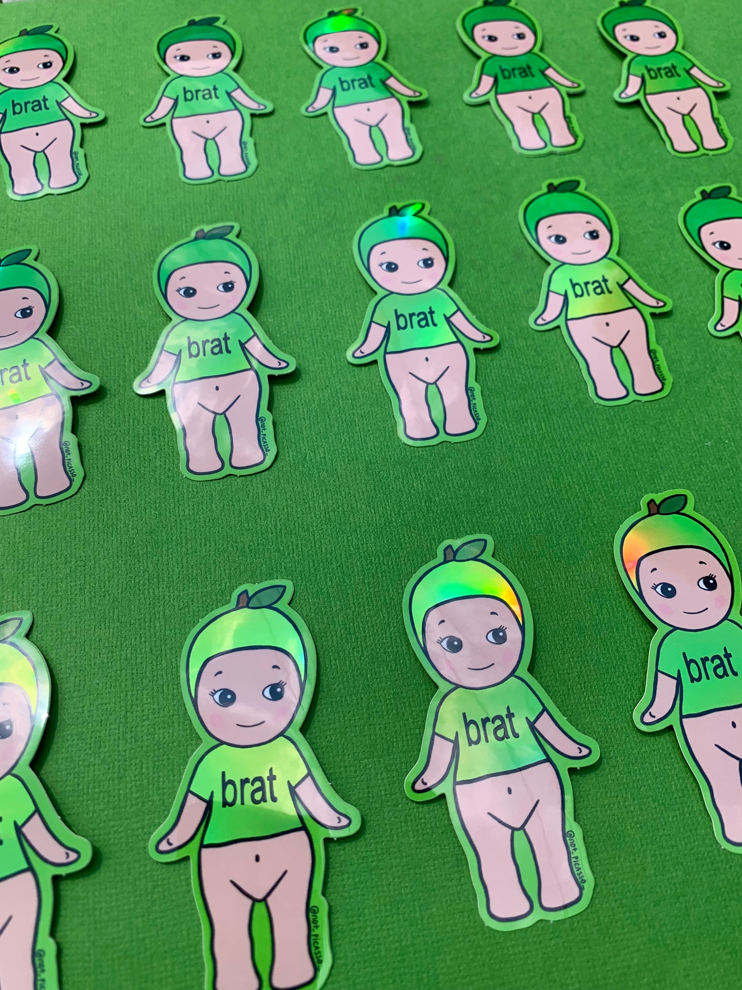 Holographic Brat Kewpie Sticker