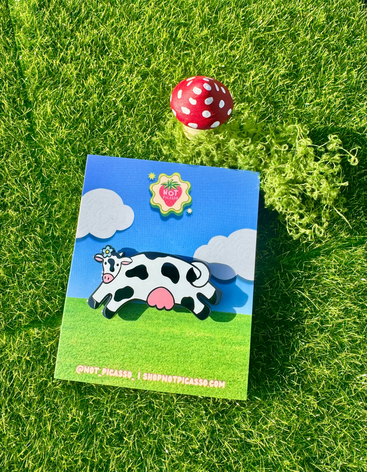 Honey Moo Moo Enamel Pin