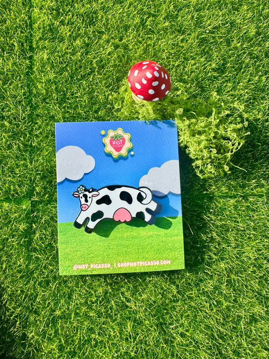 Honey Moo Moo Enamel Pin