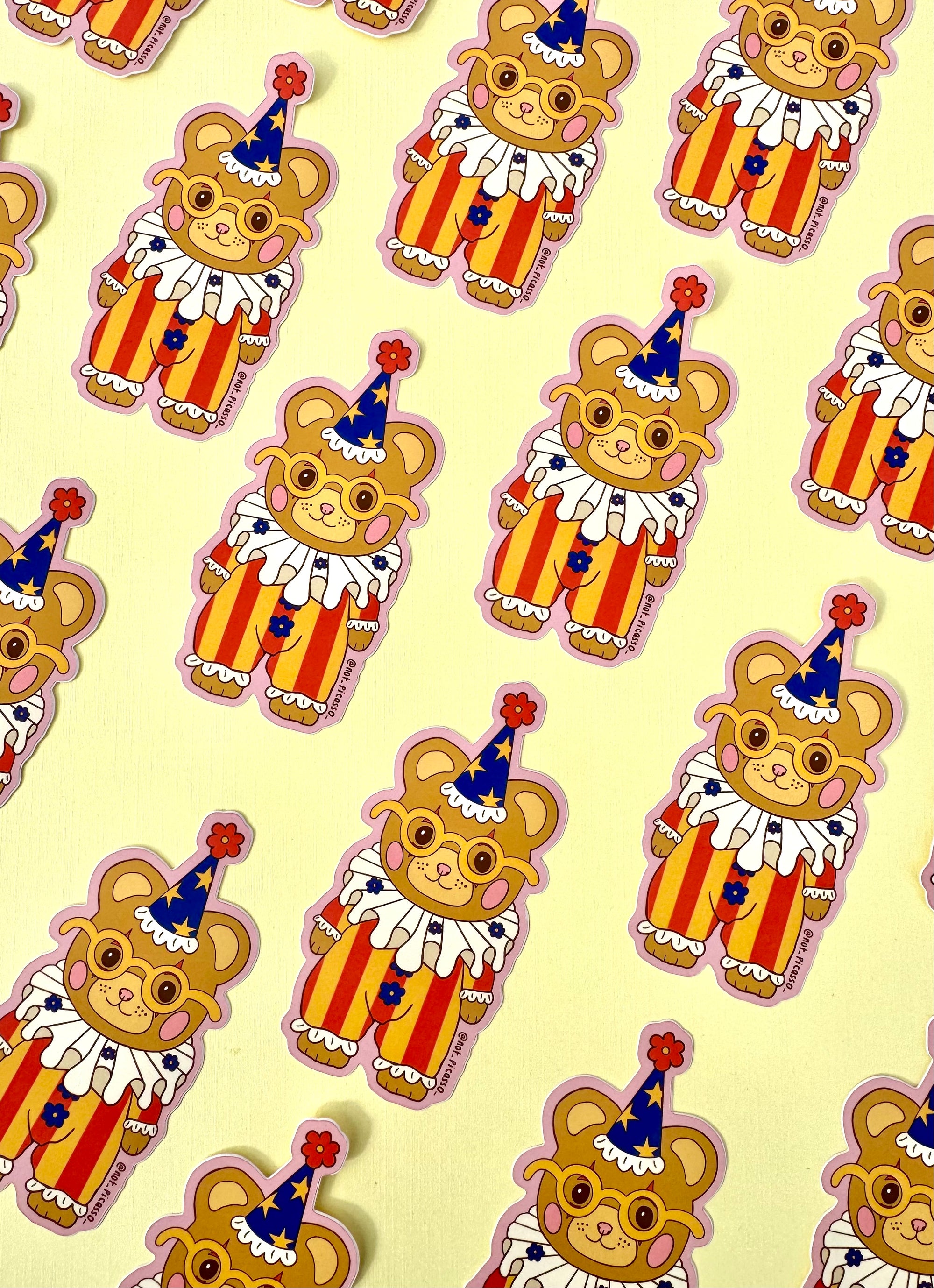 Clowning Around Sticker