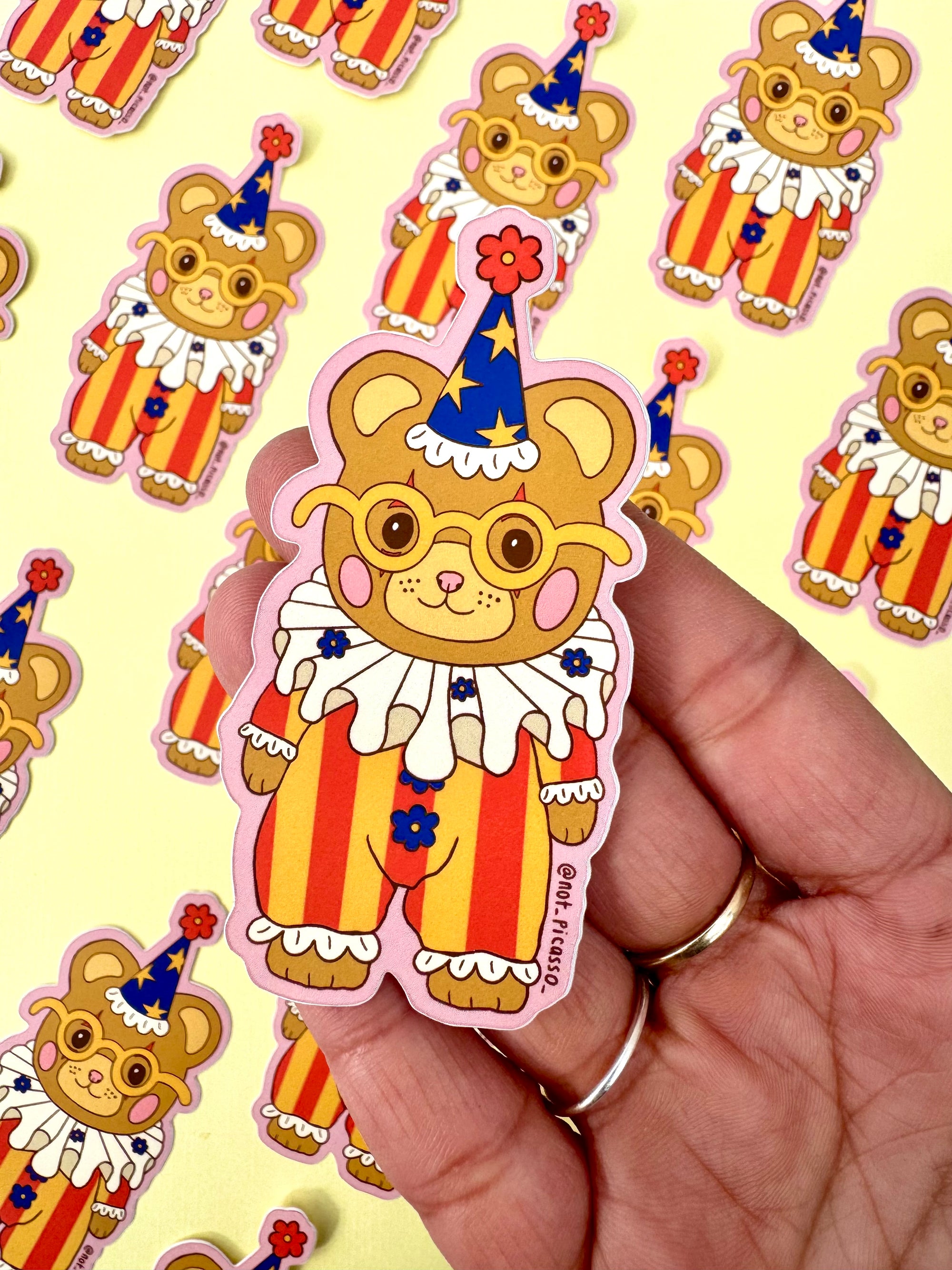 Clowning Around Sticker