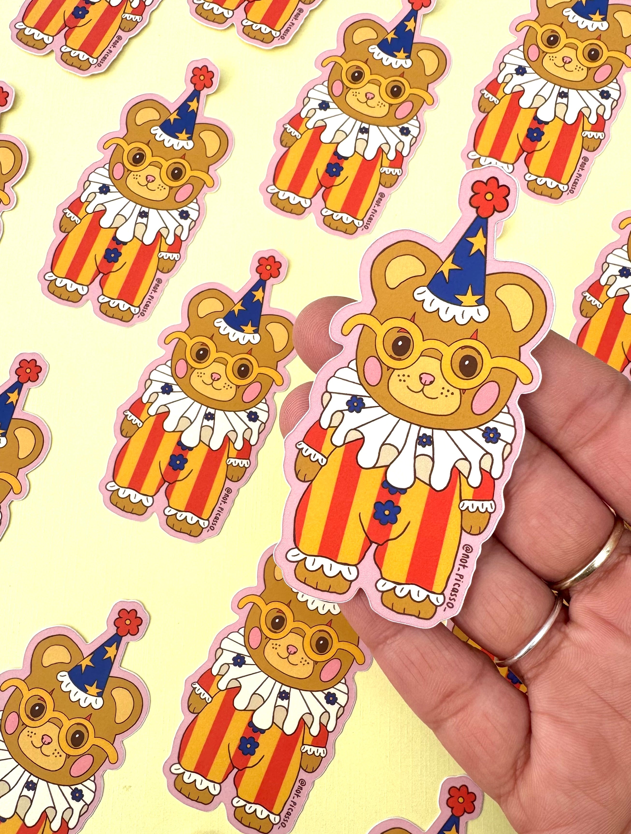 Clowning Around Sticker