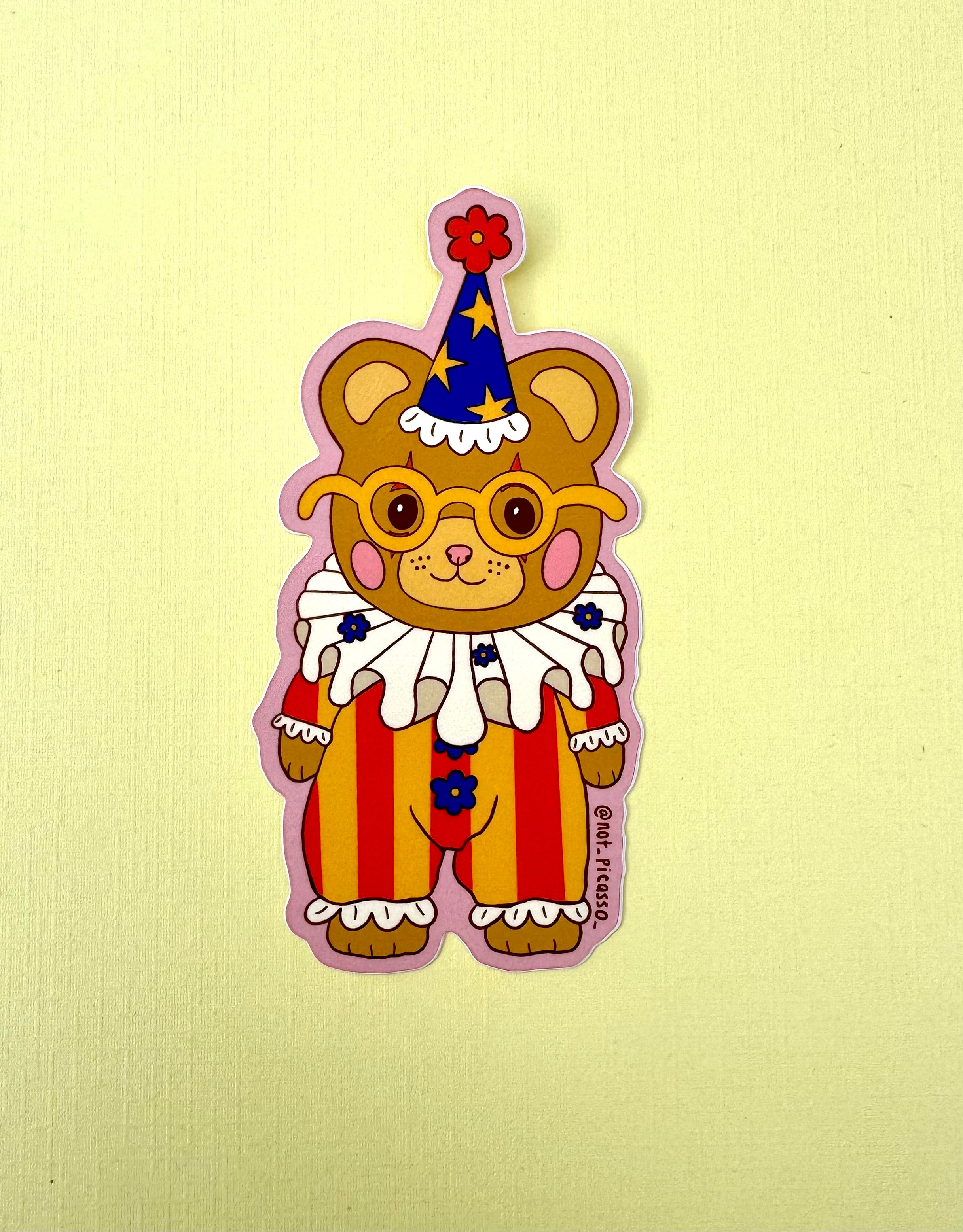 Clowning Around Sticker