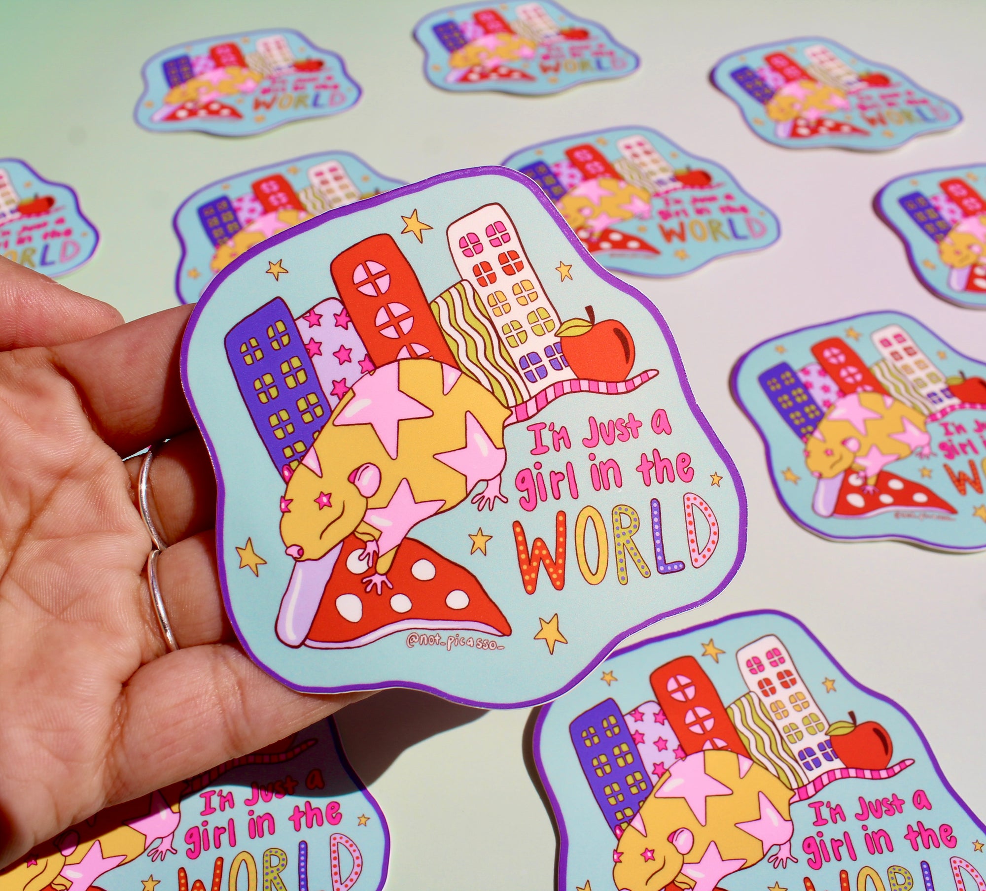 I'm Just A Girl in the World Sticker