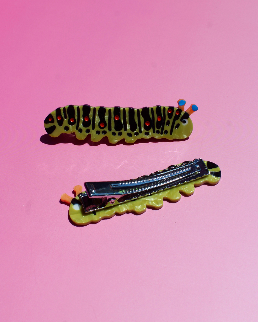Caterpillar Hair Clip Set