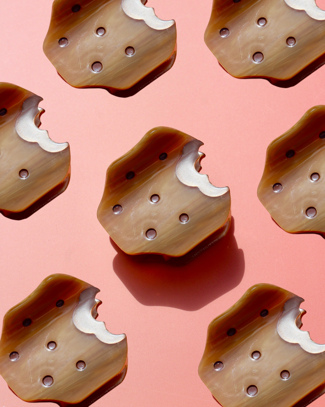 Chocolate Chip Cookie Mini Hair Claw