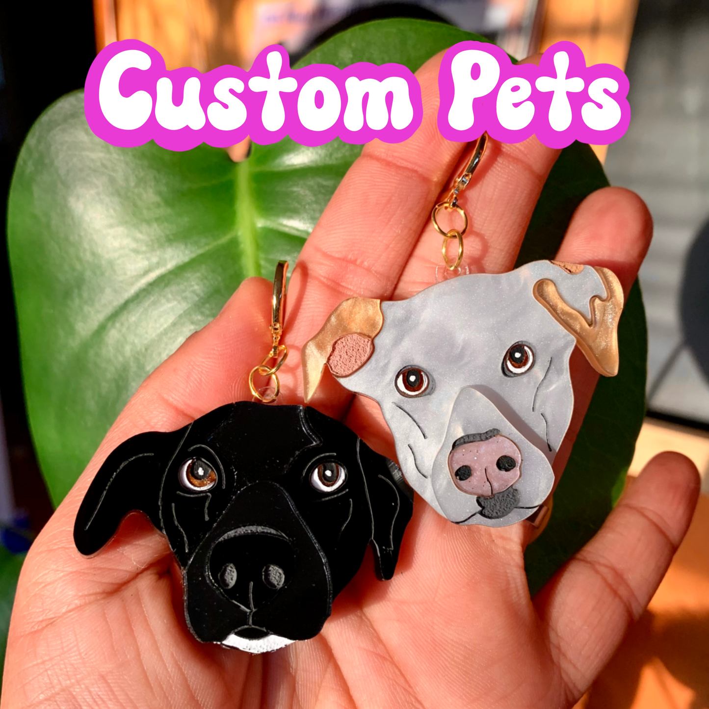 Custom Pet Earrings and Bolo Ties